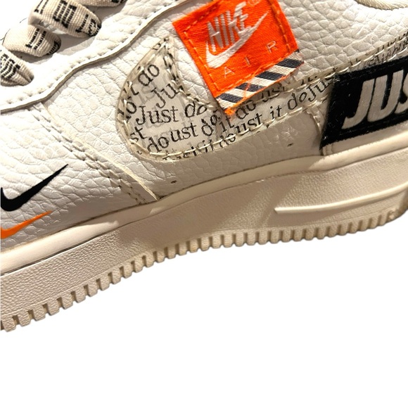 Nike Air Force 1 ’07 Just Do It AF1 White Black Orange Men’s 6.5 - Picture 9 of 12